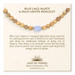 Blue Lace Agate and Palo Santo Bracelet
