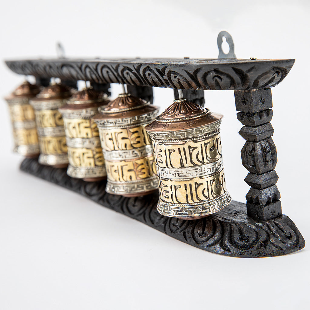 5-Piece Wall-Mounted Prayer Wheel