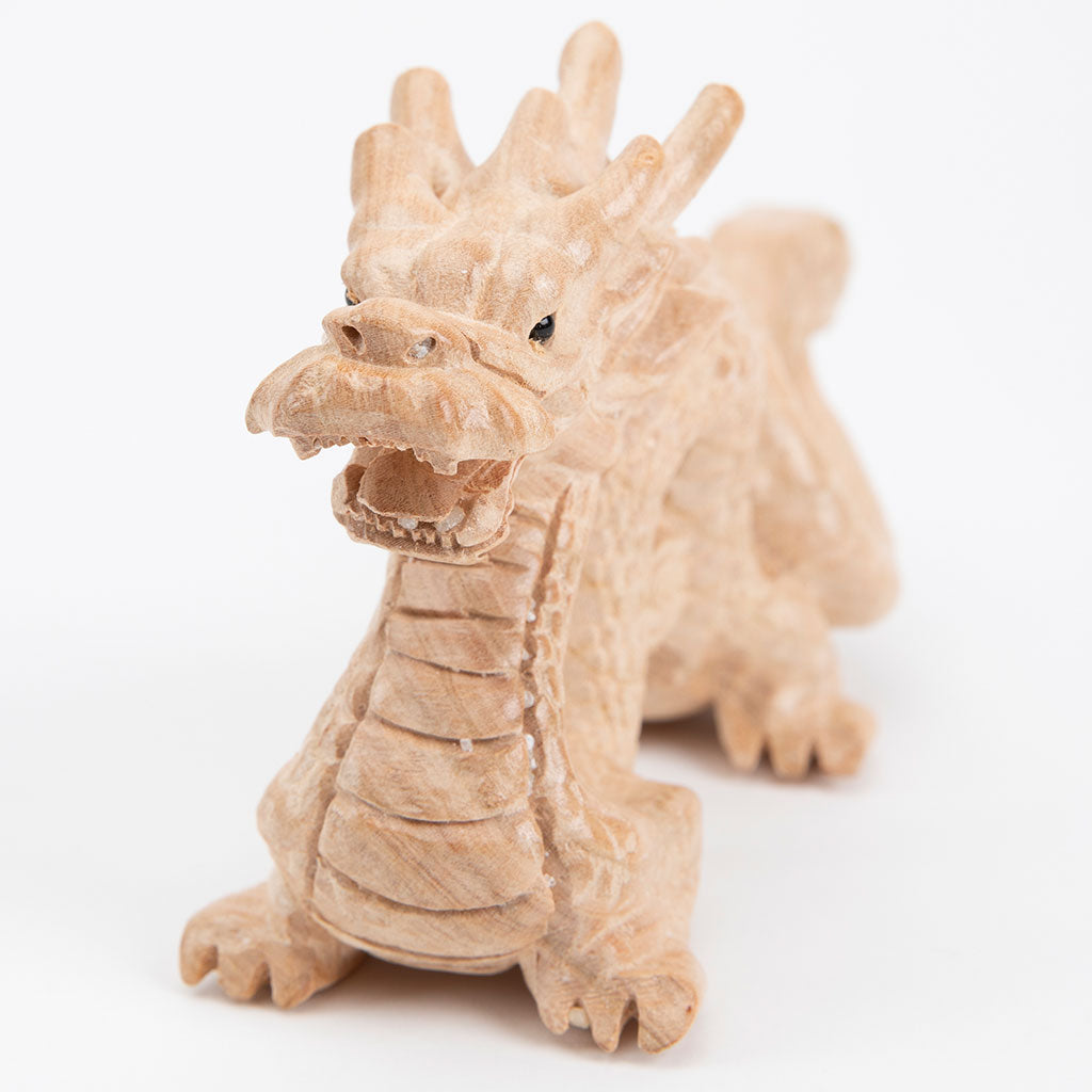 Hand-Carved Wood Dragon