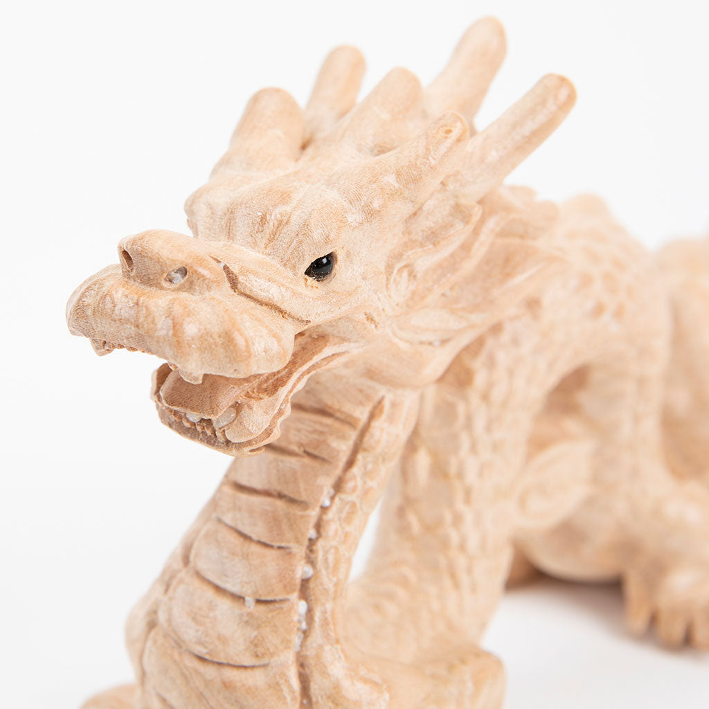 Hand-Carved Wood Dragon