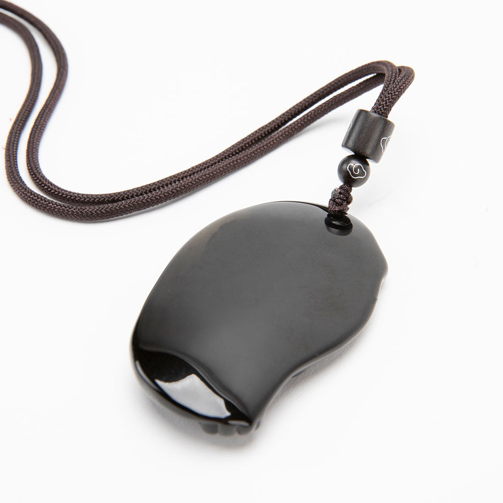 Black Obsidian Amulet Necklace