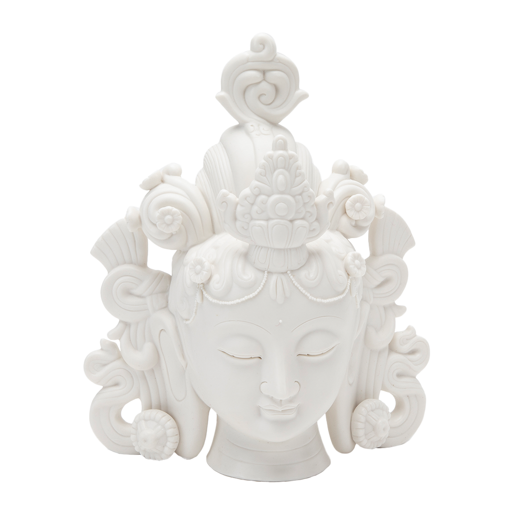 Porcelain Tara Head Statue