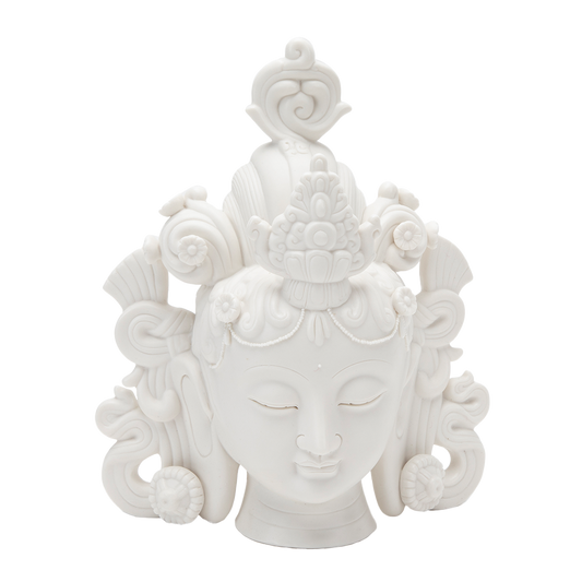 Porcelain Tara Head Statue