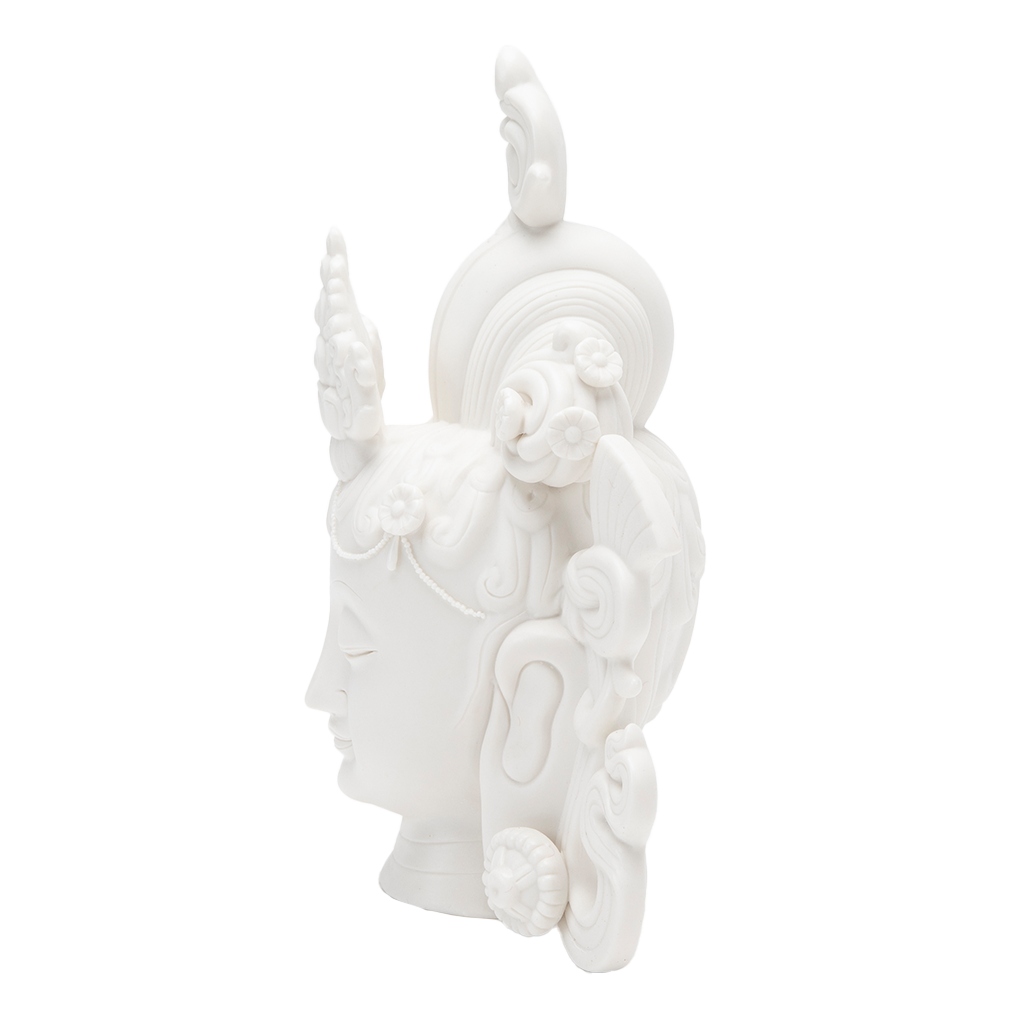 Porcelain Tara Head Statue