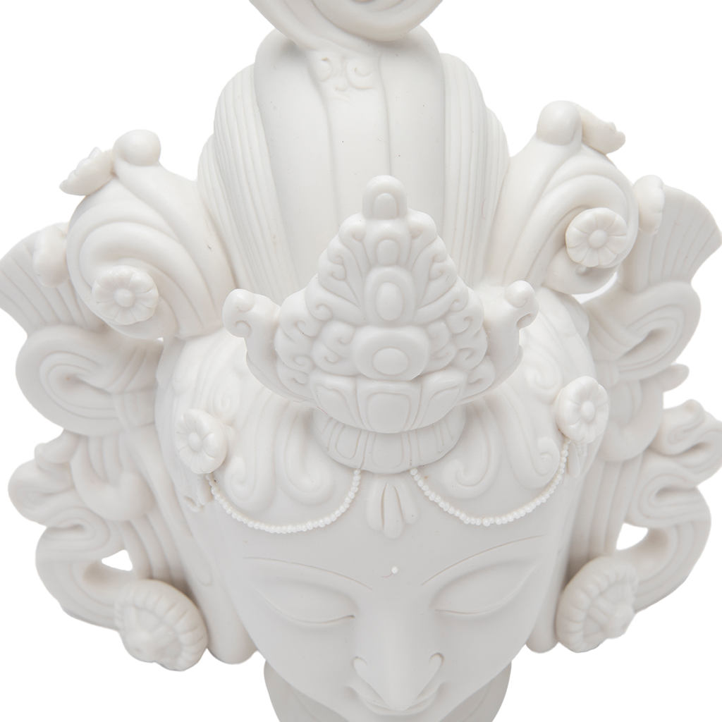 Porcelain Tara Head Statue