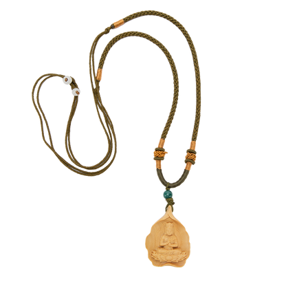 Wooden Amulet Necklace