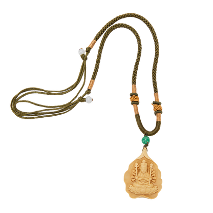 Wooden Amulet Necklace