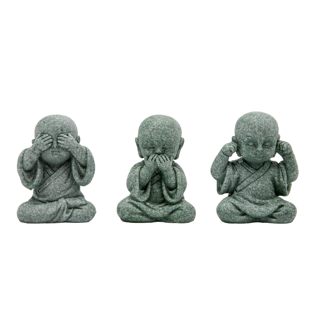 See, Hear, Speak No Evil Jizo Figurines