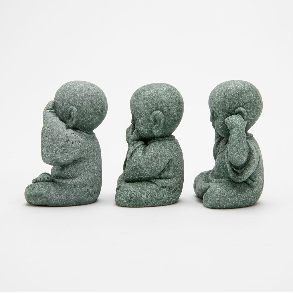 See, Hear, Speak No Evil Jizo Figurines