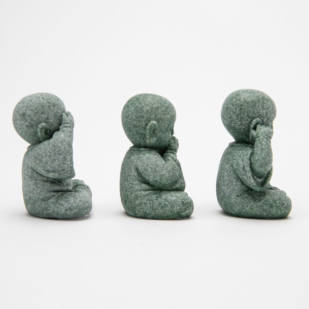 See, Hear, Speak No Evil Jizo Figurines