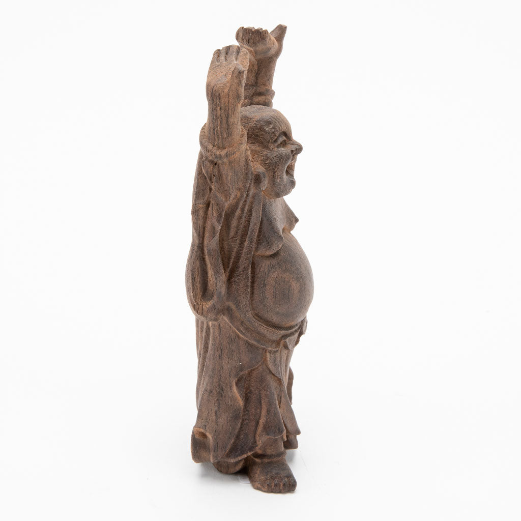 Wooden Budai Statue - 6"