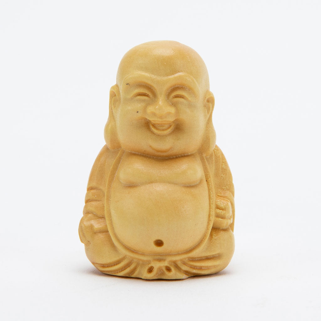 Miniature Wooden Bodhisattva Statue