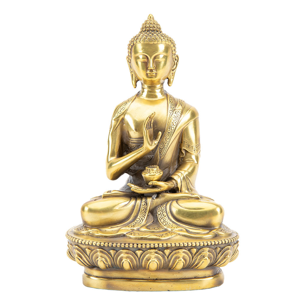 Bronze Praying Buddha Statue