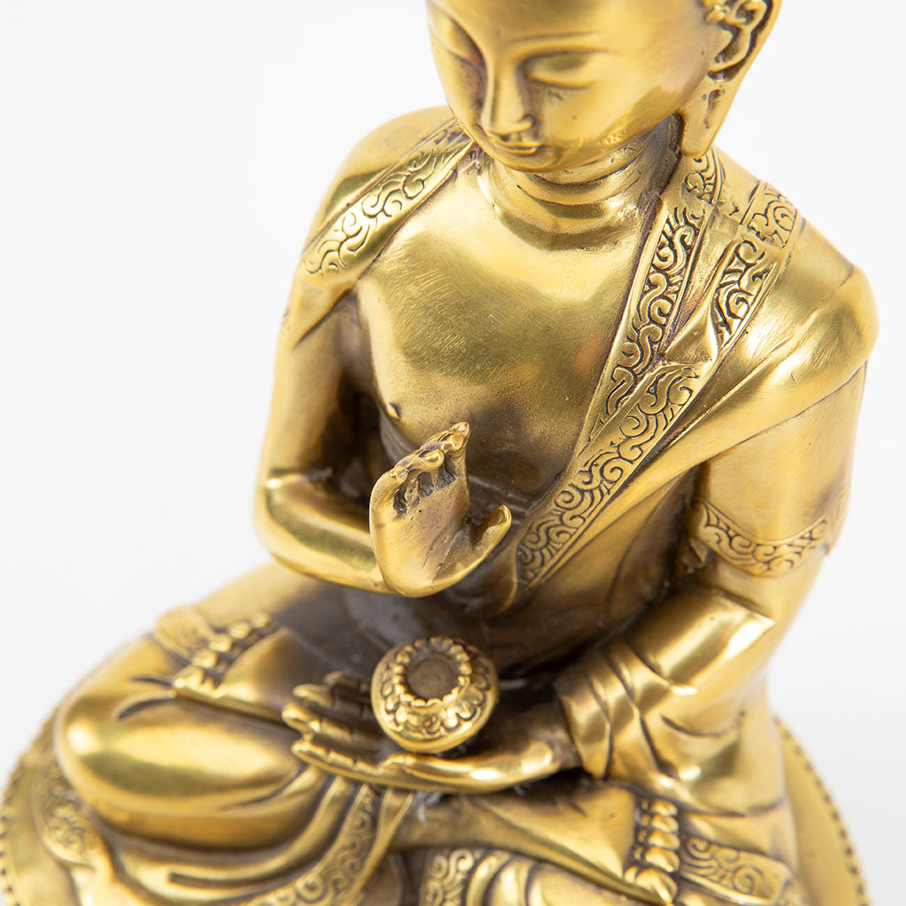 Bronze Praying Buddha Statue