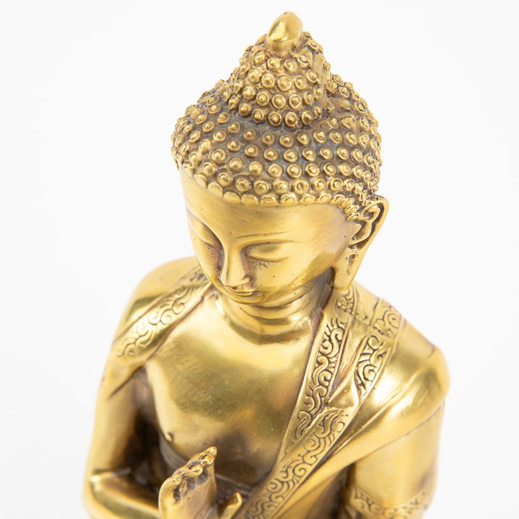 Bronze Praying Buddha Statue