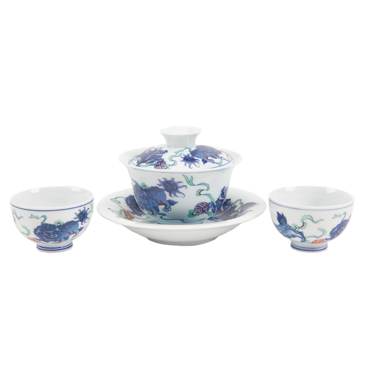 Traditional Gaiwan and Tea Cup Set