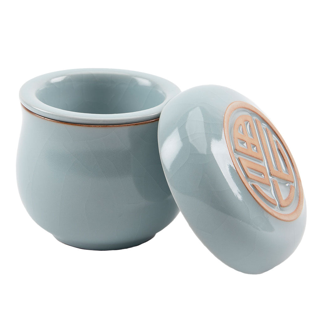 Light Blue Ceramic Tea Infuser Mug