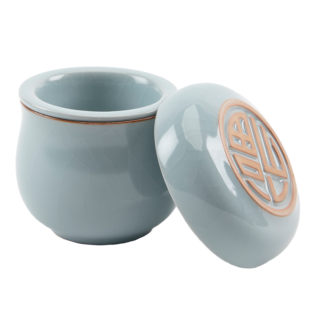 Light Blue Ceramic Tea Infuser Mug