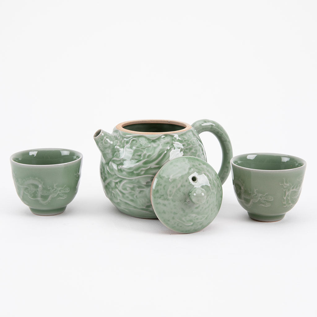 Dragon and Phoenix Teacup Set