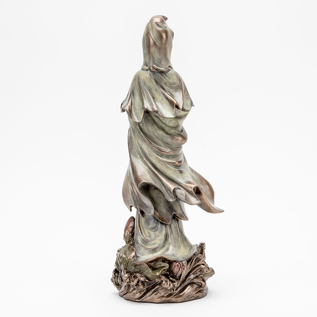 Bronze Kuan Yin Goddess Statue