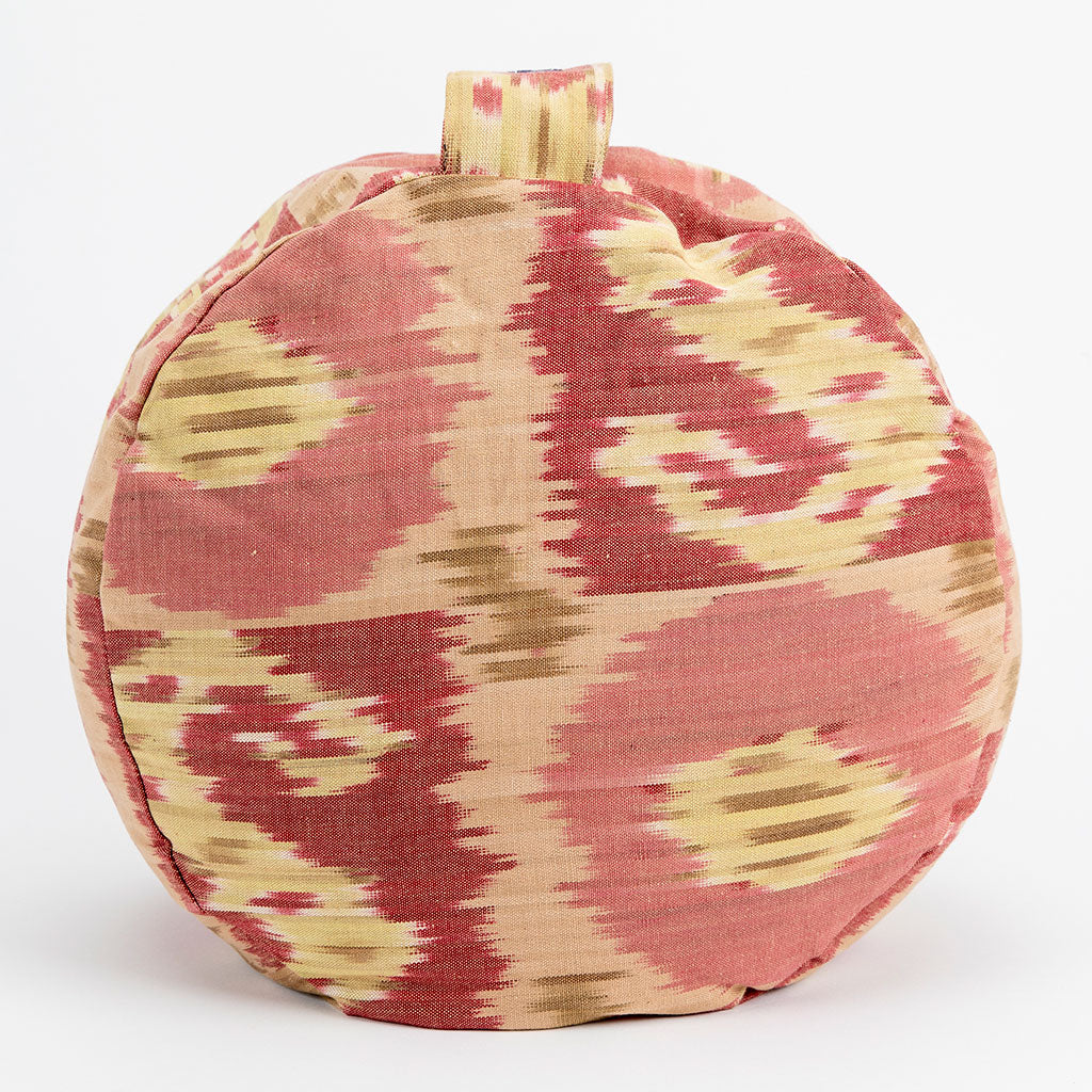 Ikat Buckwheat Hull Zafu - COVER ONLY