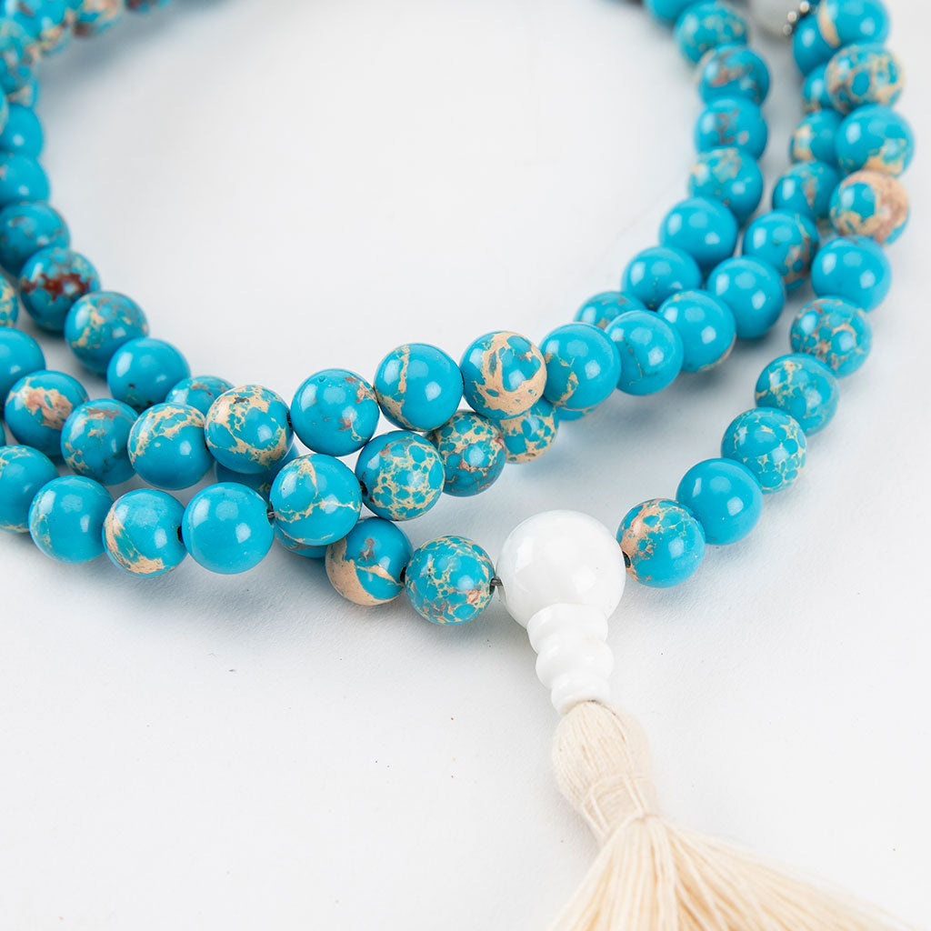 Turquoise Mala Necklace