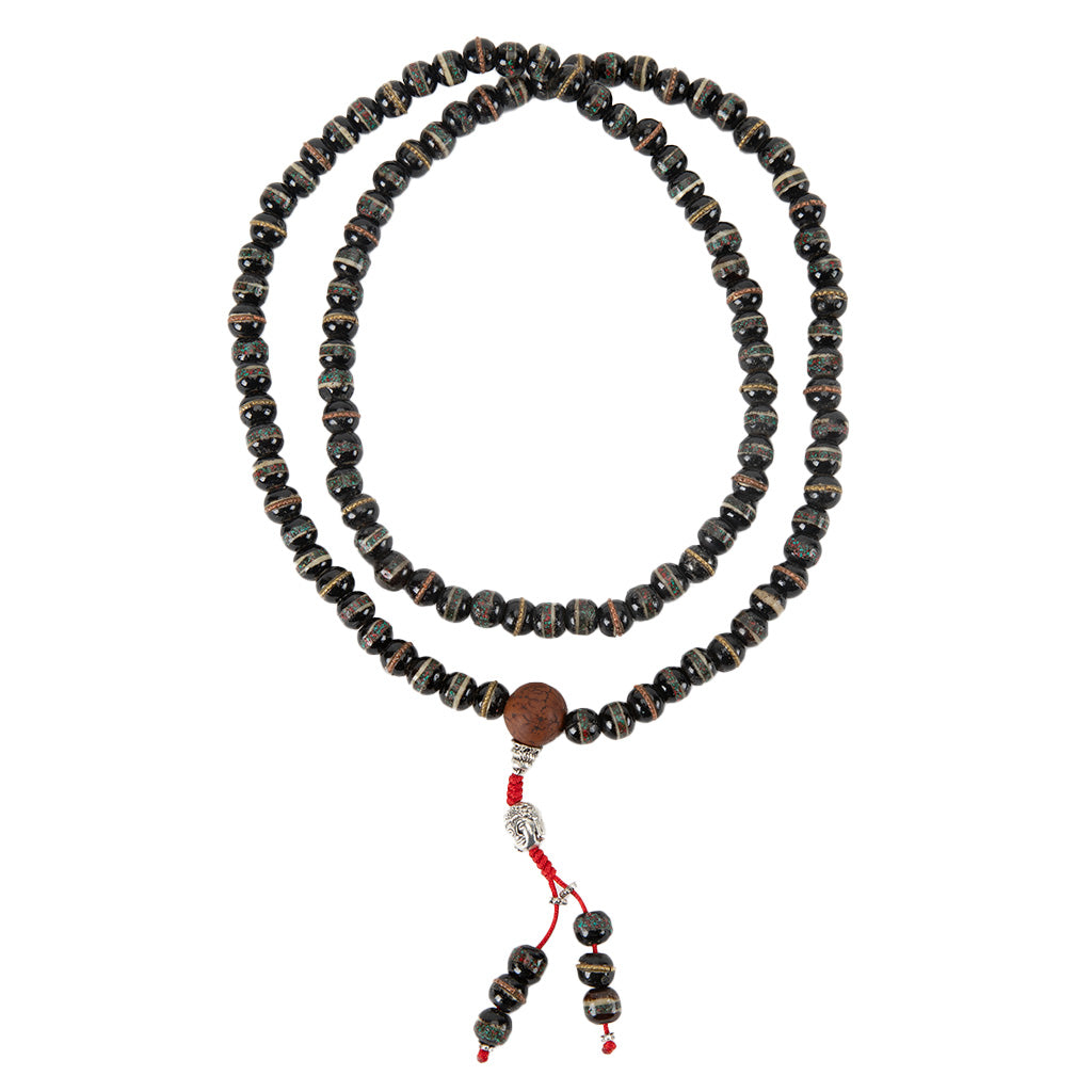 Black Yak Bone & Bodhi Seed Mala