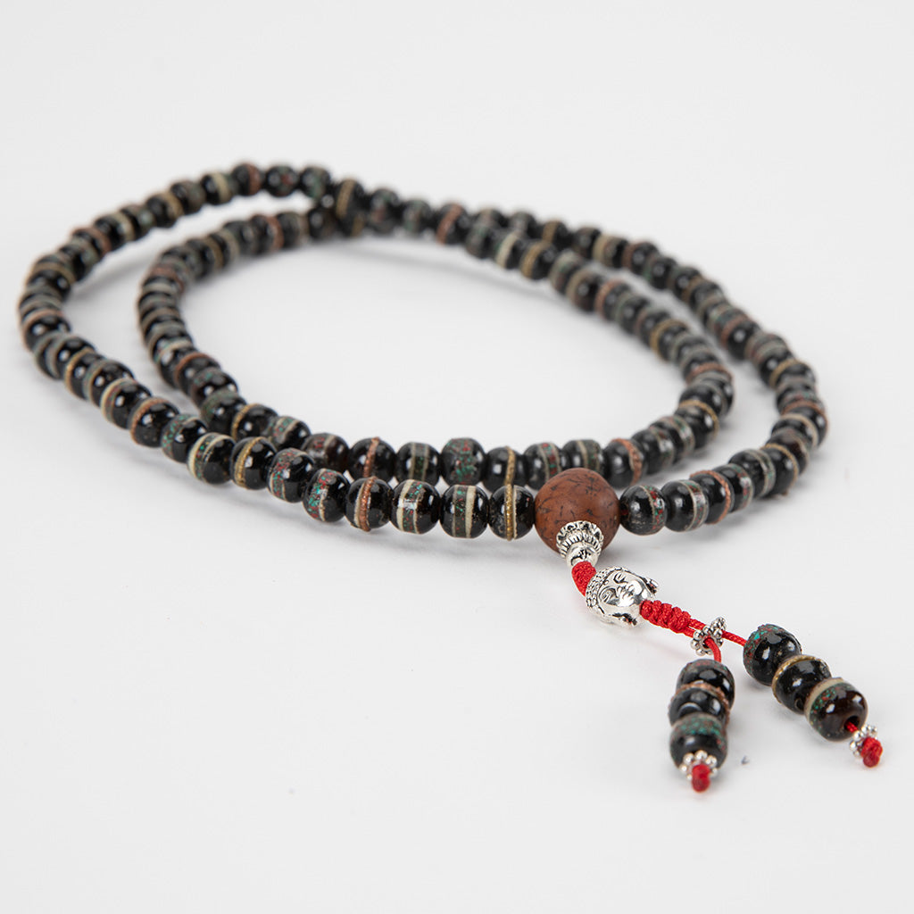 Black Yak Bone & Bodhi Seed Mala