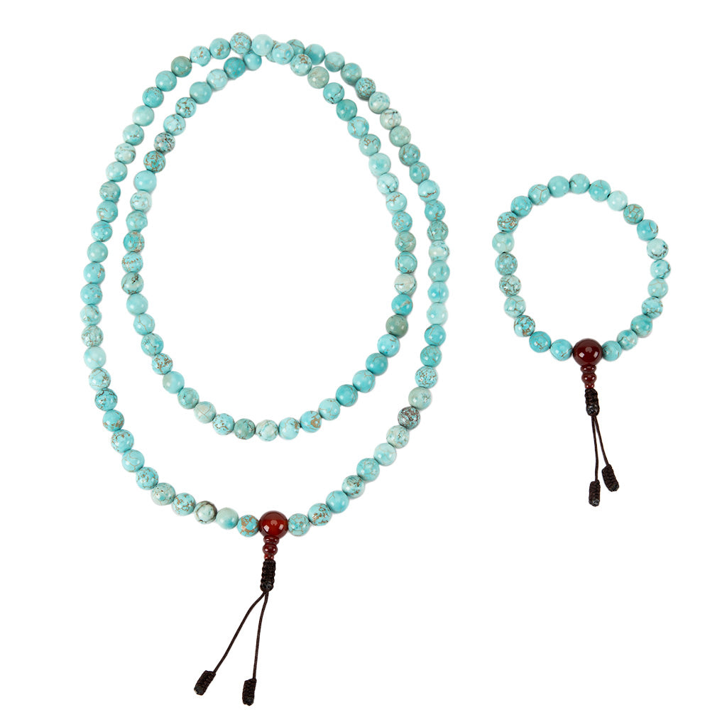 Turquoise Mala Beads Set