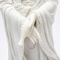 Marble Quan Yin and Dragon Statue