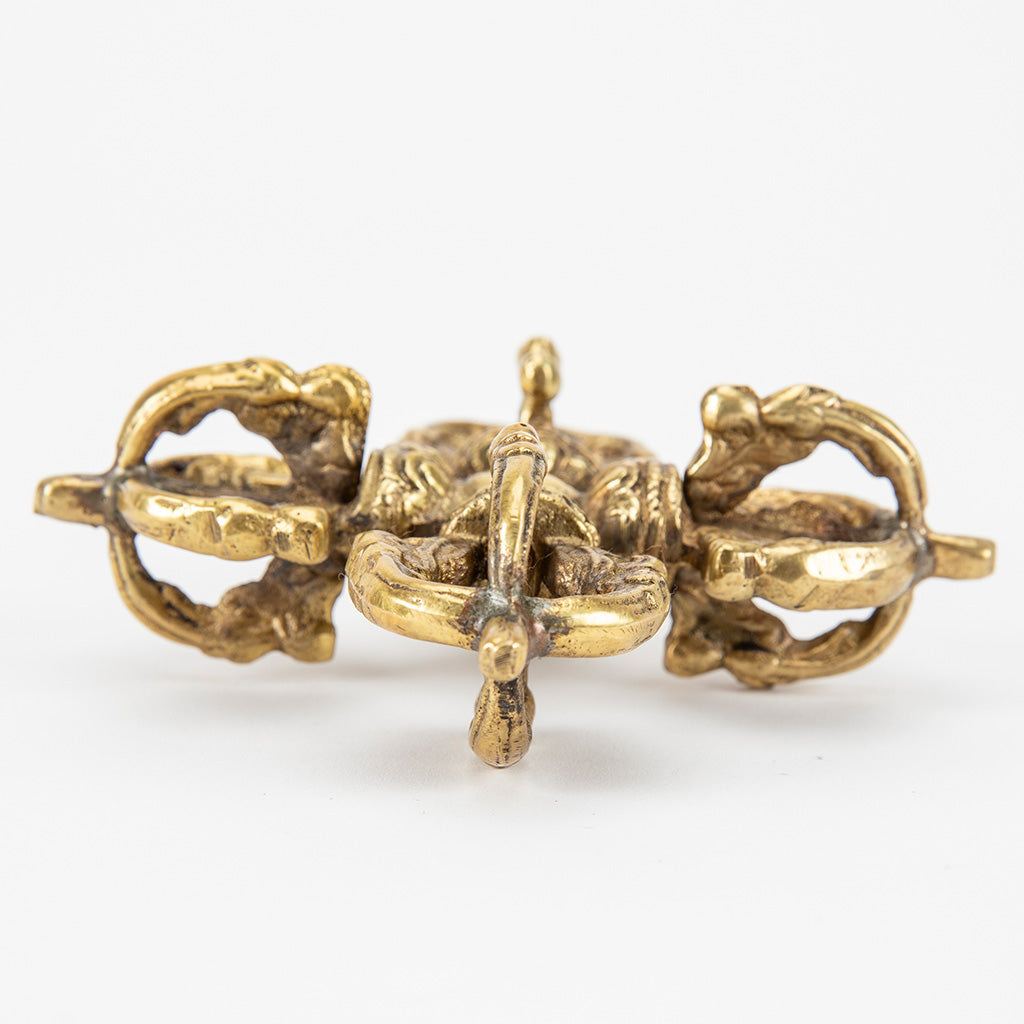 Brass Double Dorje - Tibetan Ritual | DharmaCrafts