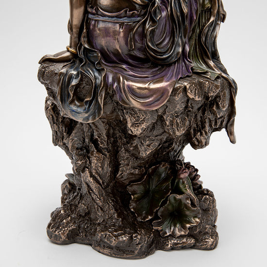 Royal Ease Kuan Yin Heart Sutra Statue Water Moon DharmaCrafts