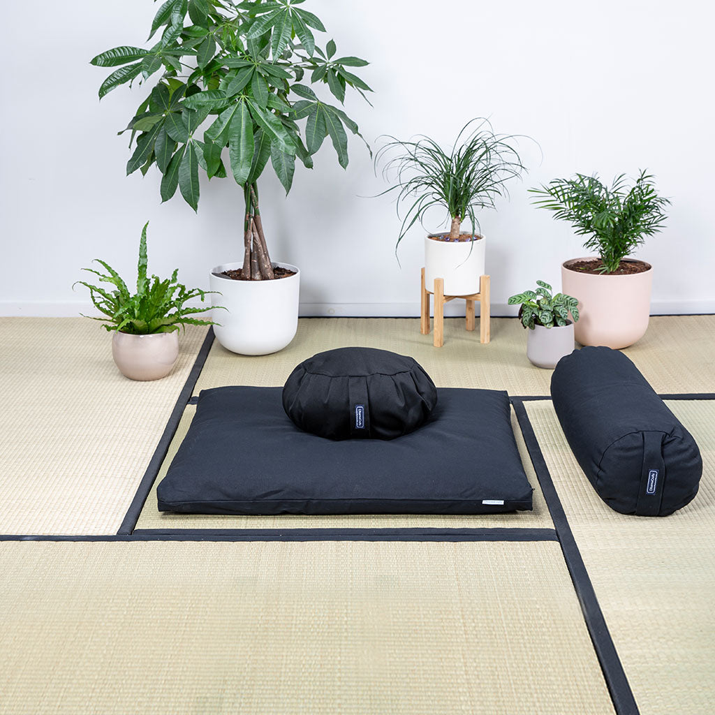 meditation gear Organic Cotton Fill Meditation Cushion Bundle - Zafu Zabuton Set
