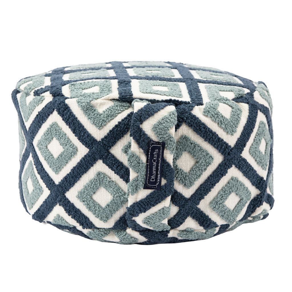 Indigo Mandala Buckwheat Hull Zafu