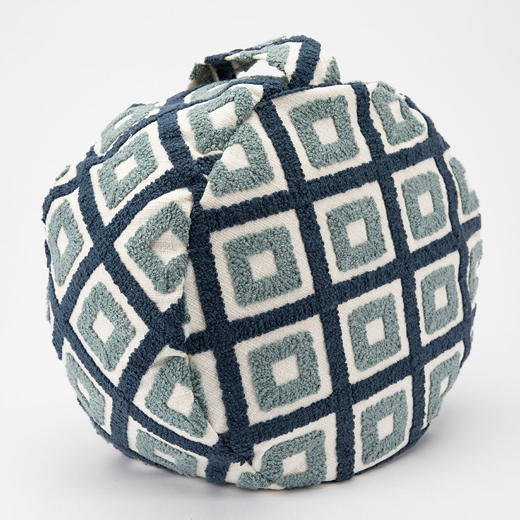 Indigo Mandala Buckwheat Hull Zafu