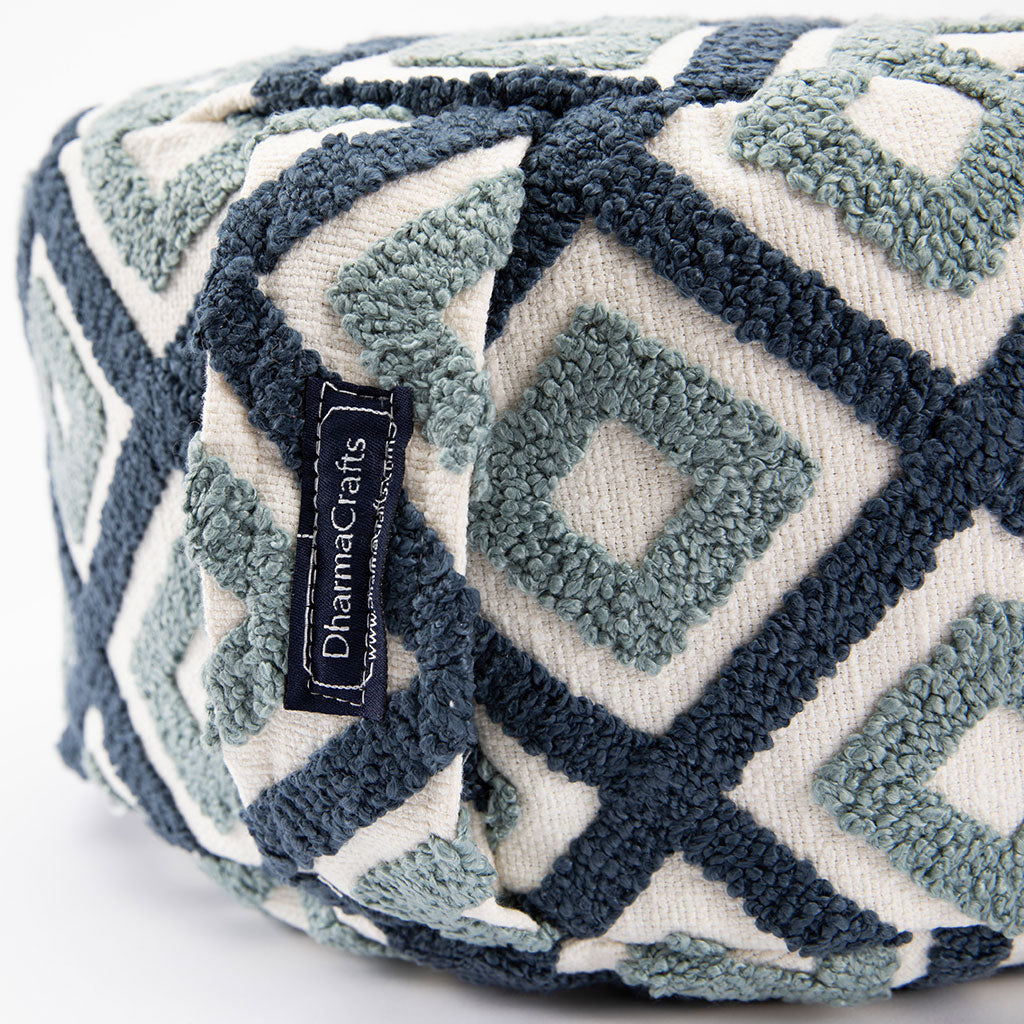 Indigo Mandala Buckwheat Hull Zafu