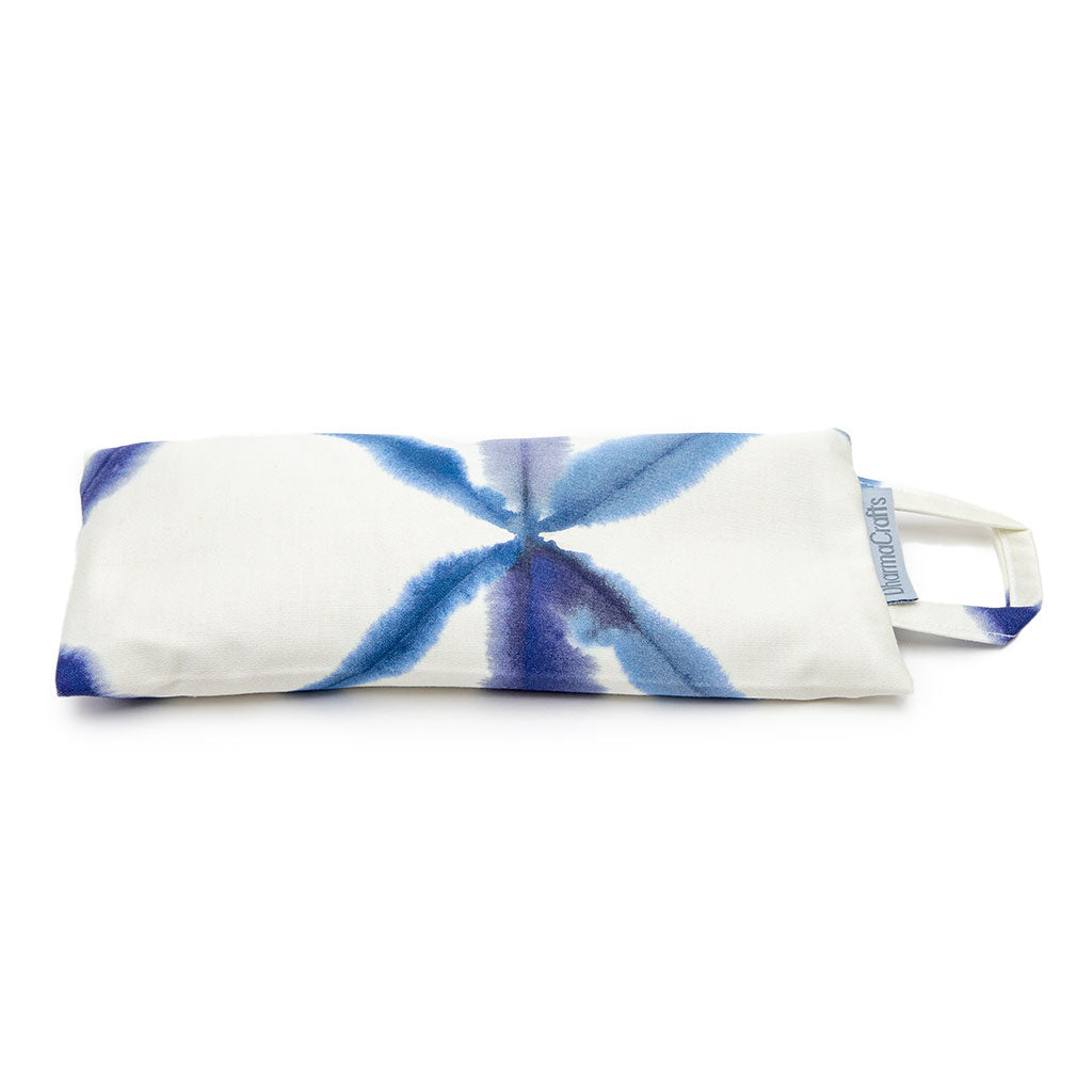 DharmaCrafts Weighted Eye Pillow in Blue Watercolor Geometric