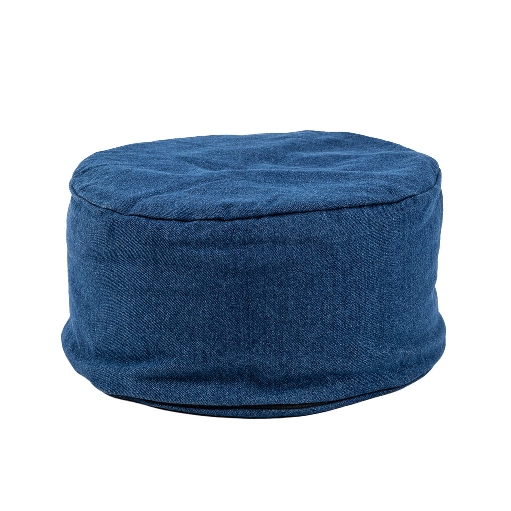 Denim Buckwheat Hull Zafu - COVER ONLY