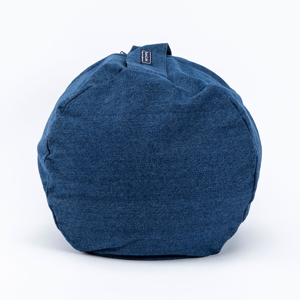 Denim Buckwheat Hull Zafu - COVER ONLY