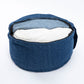Denim Buckwheat Hull Zafu - COVER ONLY