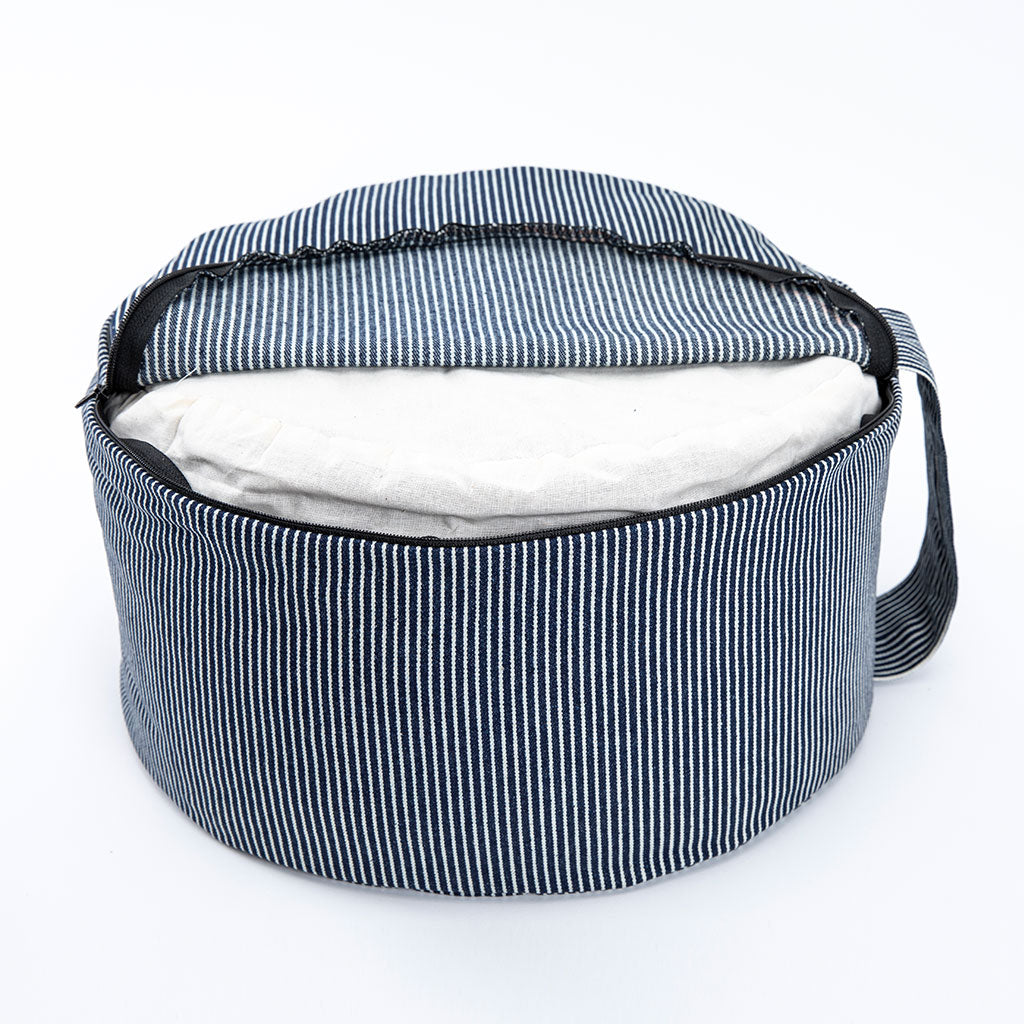 Denim Buckwheat Hull Zafu - COVER ONLY