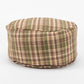 Vintage Tartan Buckwheat Hull Zafu - COVER ONLY