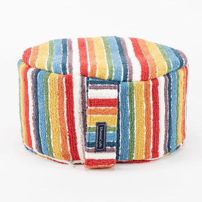 Textured Stripe Buckwheat Hull Zafu