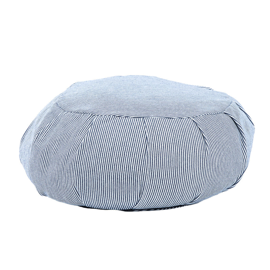 Denim Buckwheat Hull Zafu - COVER ONLY