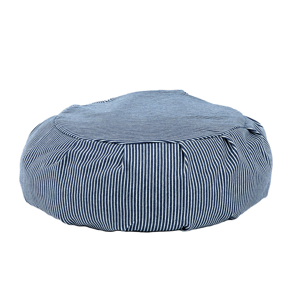 Denim Buckwheat Hull Zafu - COVER ONLY