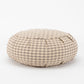 Houndstooth Beige Buckwheat Hull Zafu