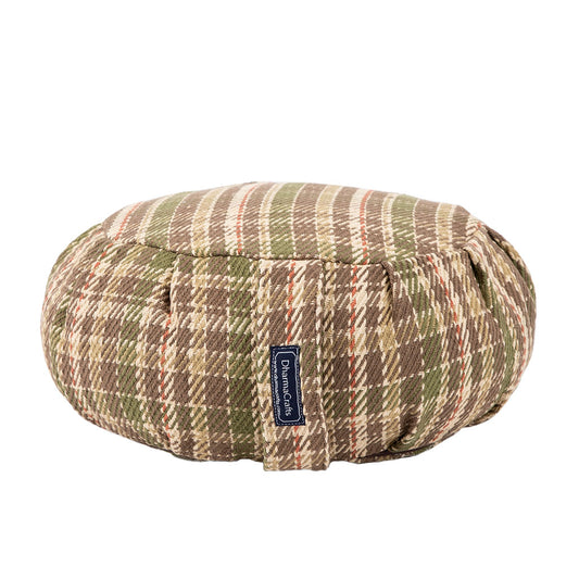 Vintage Tartan Buckwheat Hull Zafu