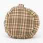 Vintage Tartan Buckwheat Hull Zafu - COVER ONLY