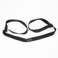 A black nylon dog leash with a small blue and white 'Dreisbach' brand label, displayed on a clean white background.