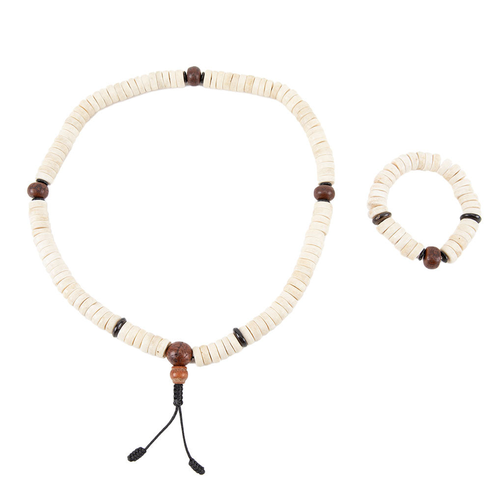 Yak Bone & Bodhi Seed Mala Set